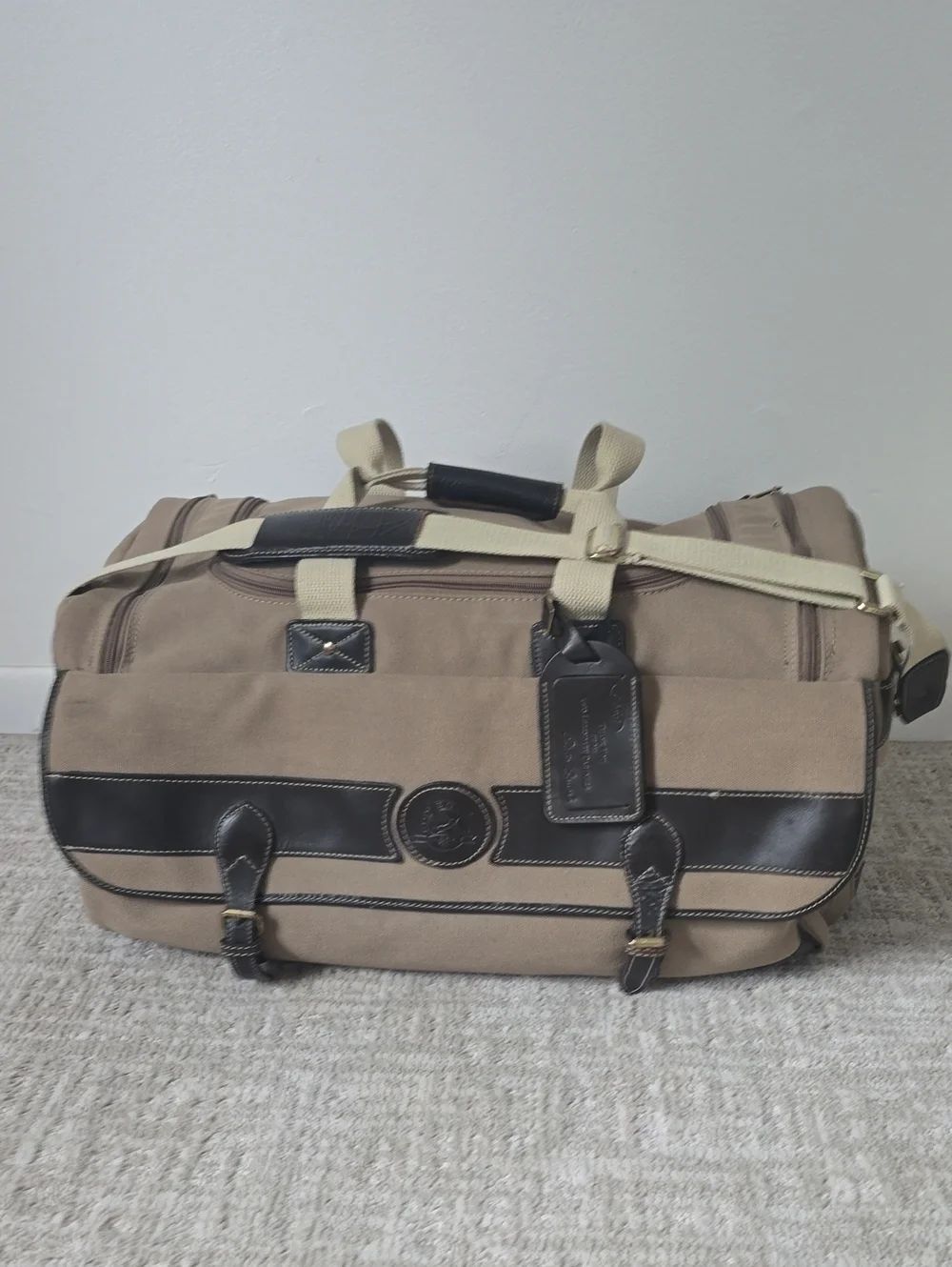 Eddie Bauer X Ford | Classic Canvas And Leather Duffle Bag